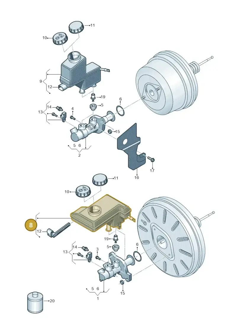 5Q1611301G — SEAT Ateca Style (2016-) diagram 745611100, position 8