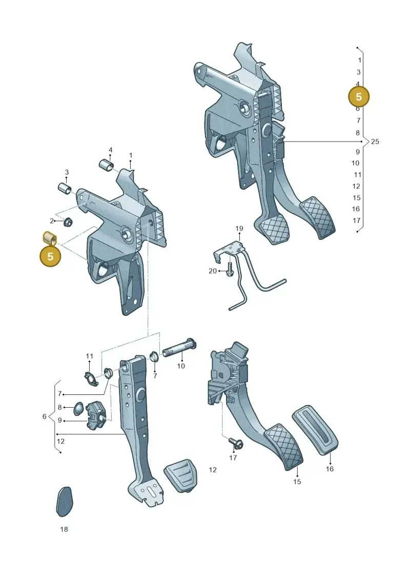 5Q1721620A — SEAT Leon style (2019-) diagram 793721610, position 5