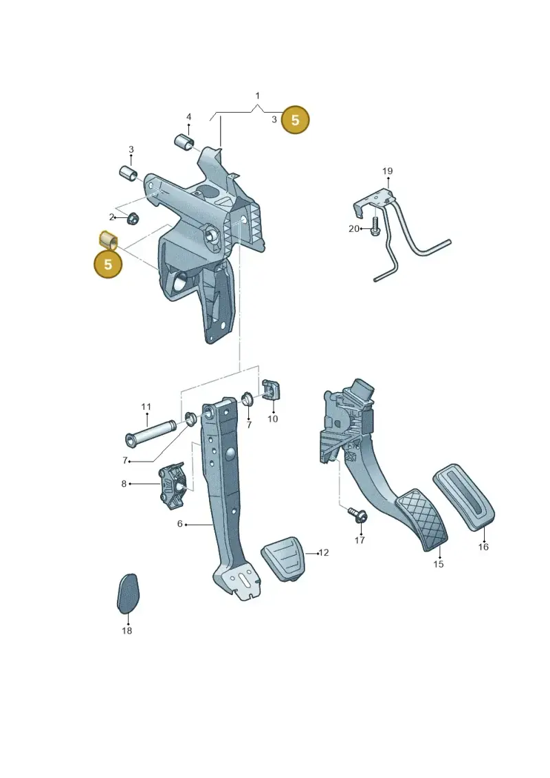 5Q1721620A — SEAT Formentor TSI CUPRA (2020-) diagram 884721600, position 5
