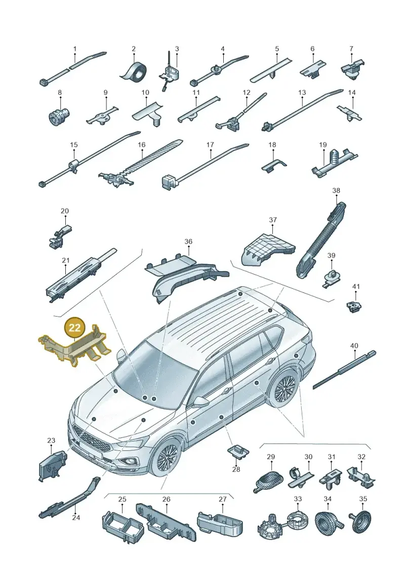 5Q1971815B — SEAT Tarraco FR (2018-2024) diagram 591971083, position 22