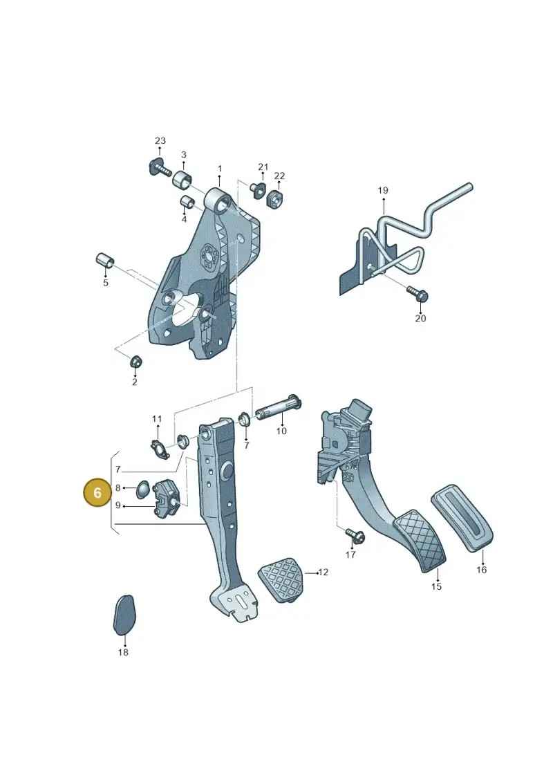 5Q2723143A — SEAT Ateca Style (2016-) diagram 745721700, position 6