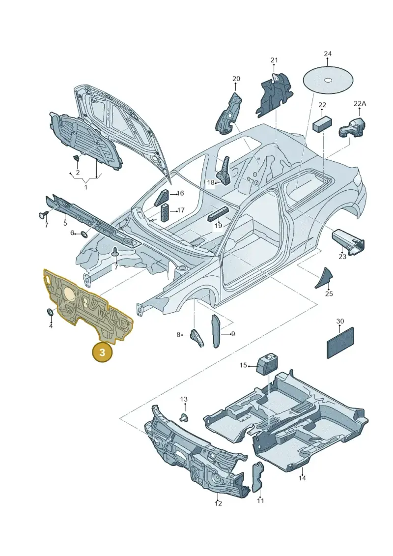 5Q2863353E — SEAT Leon ST Stylance (2012-2016) diagram 745863200, position 3