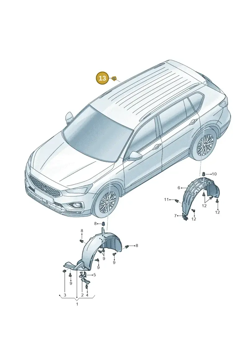 5QA810988 — SEAT Tarraco FR (2018-2024) diagram 591821050, position 13