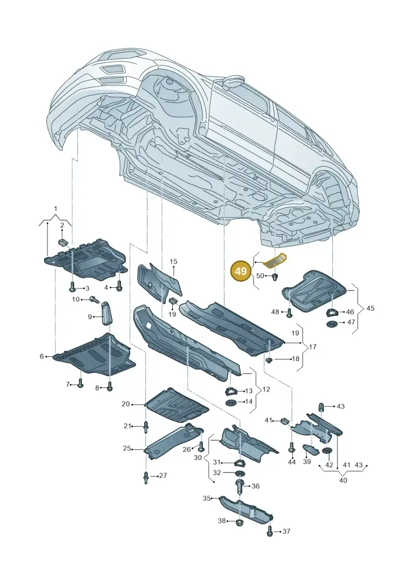 5QA825189A — SEAT Tarraco FR (2018-2024) diagram 591825000, position 49