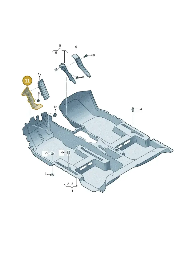 5QB864776 — SEAT Ateca Style (2016-) diagram 893863000, position 11