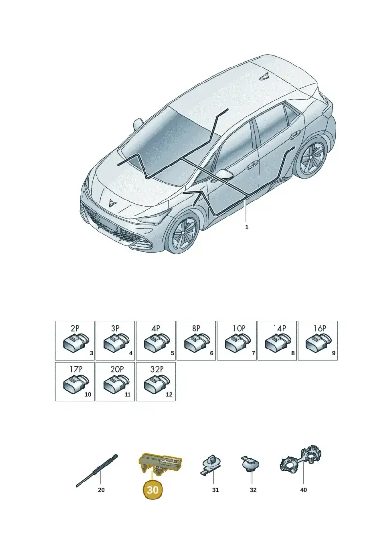 5QE937510 — SEAT EBoost CUPRA (2021-) diagram 10s972000, position 30