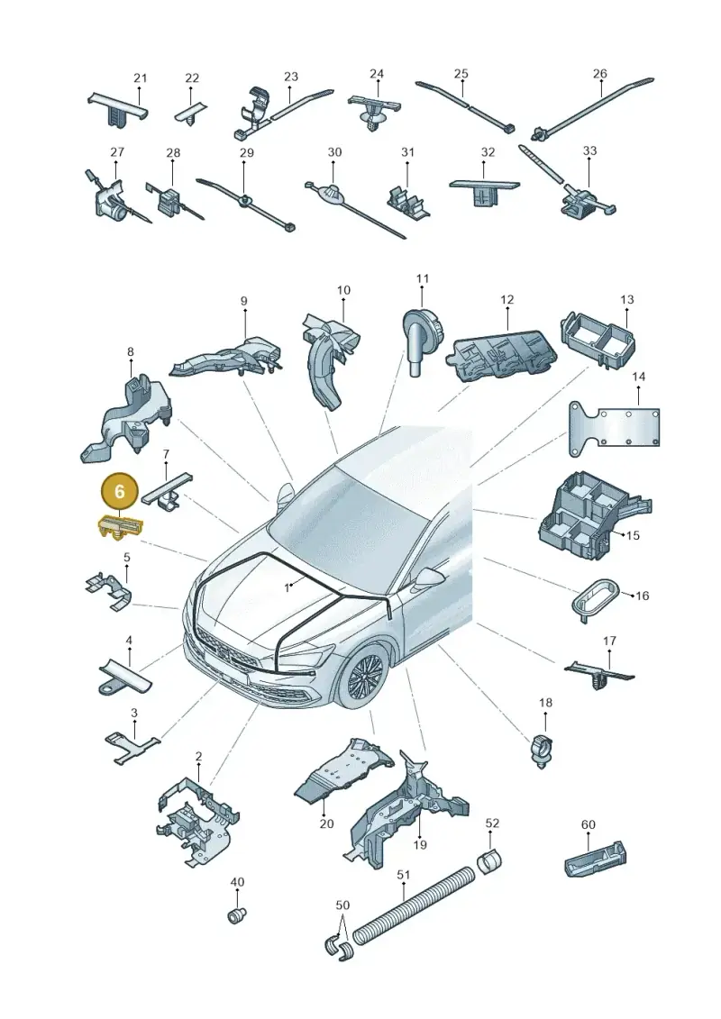 5QE937510 — SEAT Formentor TSI CUPRA (2020-) diagram 5fn971081, position 6