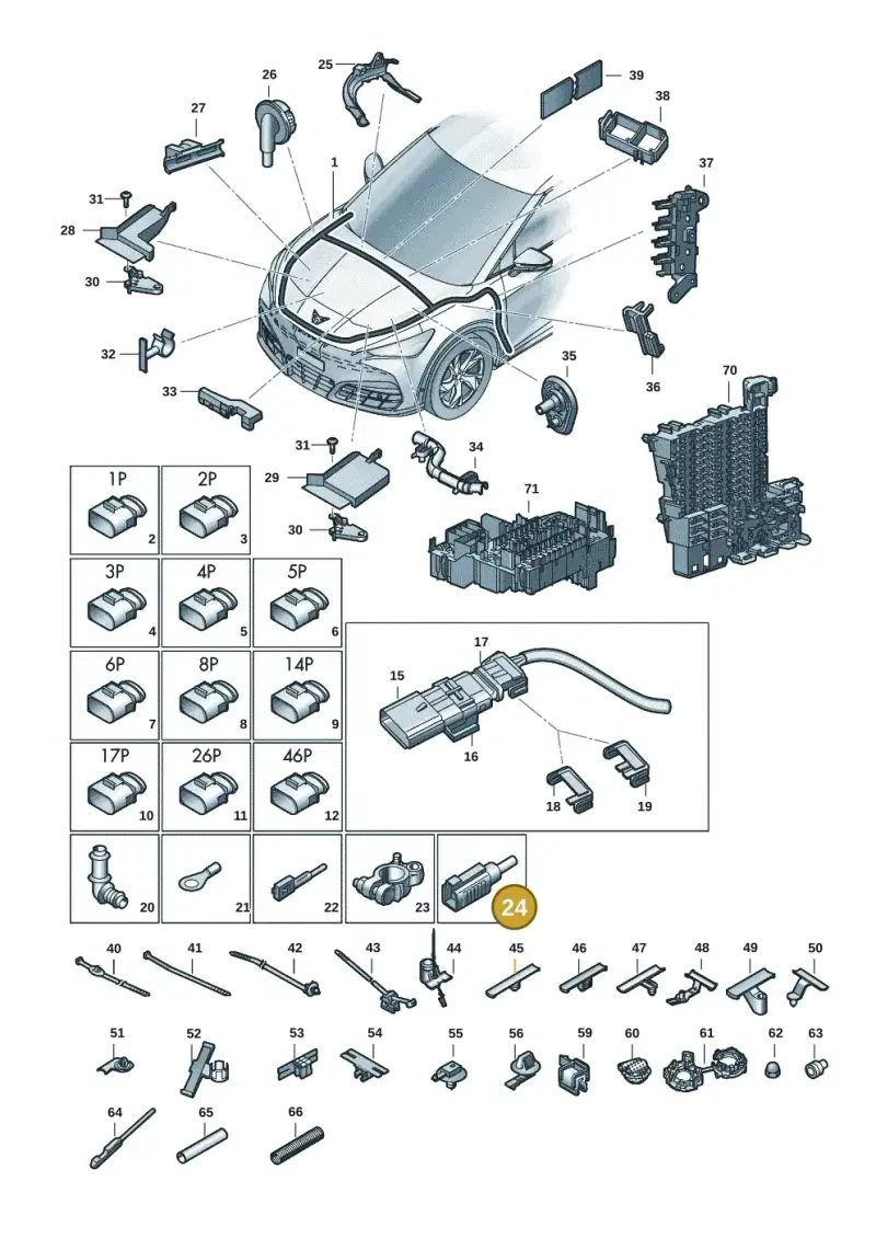 5QF035576K — SEAT Tavascan Cupra (2023-) diagram 20h971080, position 24