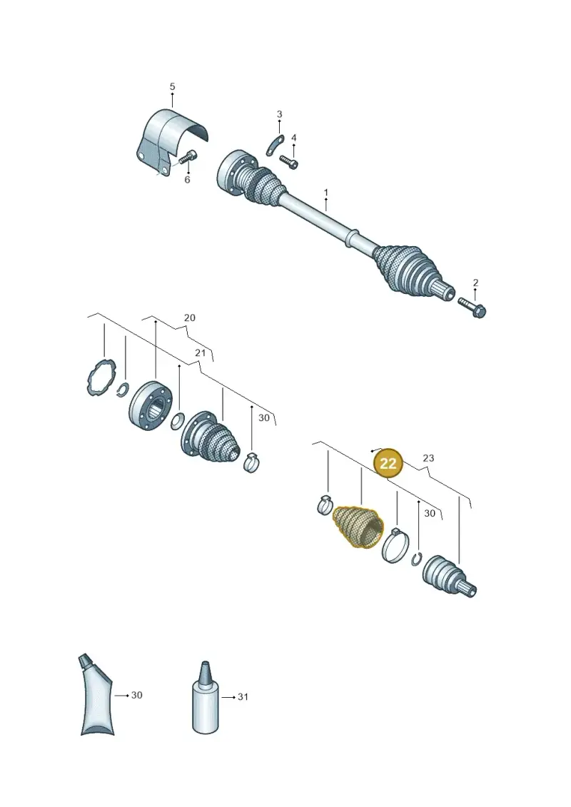 5QM498203 — SEAT Ateca Style (2016-) diagram 786407300, position 22