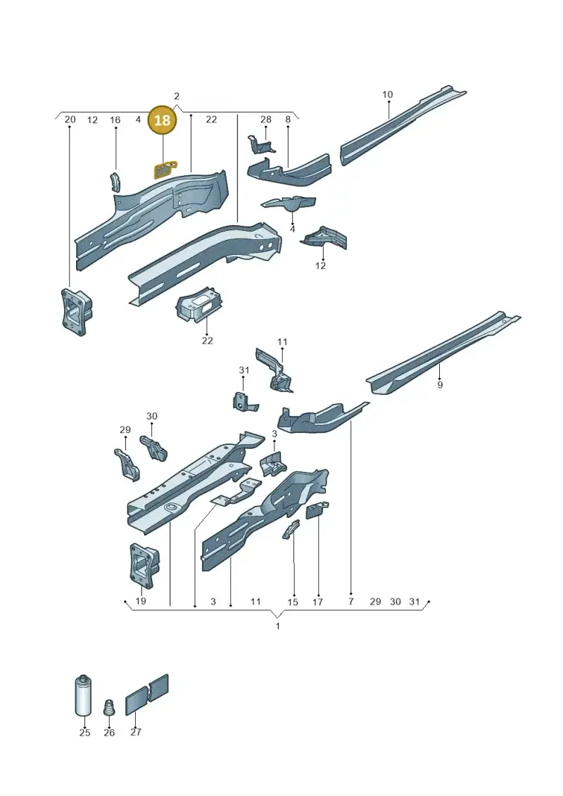5QS611846A — SEAT Tarraco FR (2018-2024) diagram 884803011, position 18