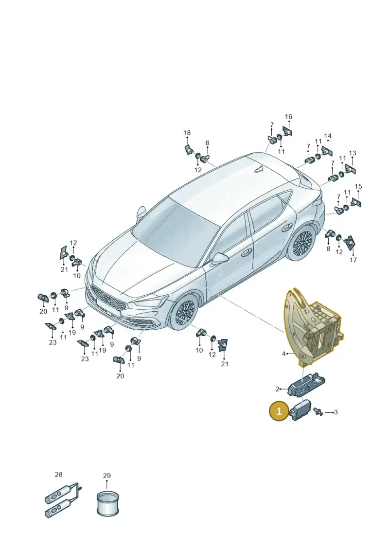 5QS919300D — SEAT Formentor TSI CUPRA (2020-) diagram 5fn919000, position 1