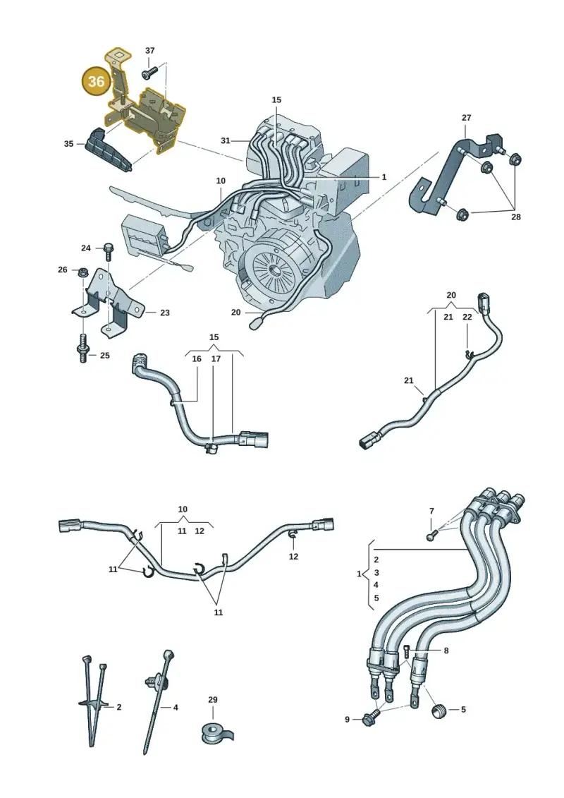 5QS971844 — SEAT 578 platform diagram 57x970110, position 36