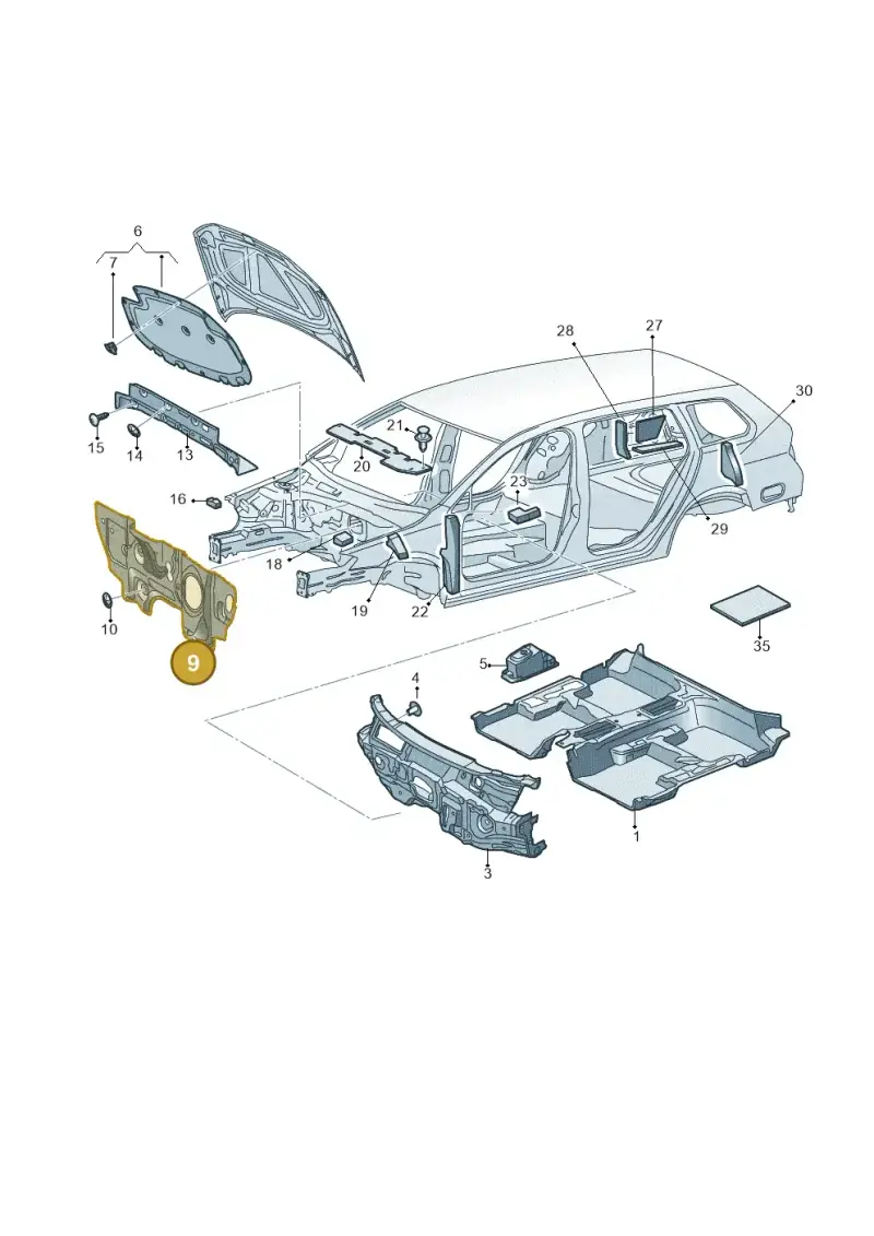 5QT863354 — SEAT Formentor TSI CUPRA (2020-) diagram 763863200, position 9
