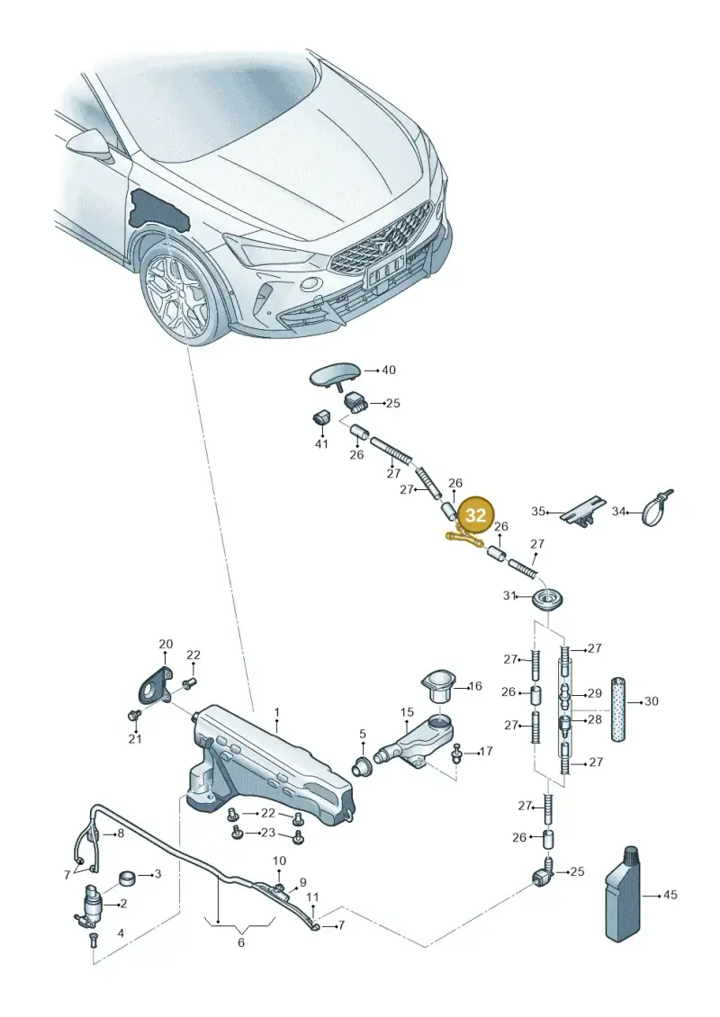 5TA955873 — SEAT Formentor TSI CUPRA (2020-) diagram 5ff955015, position 32