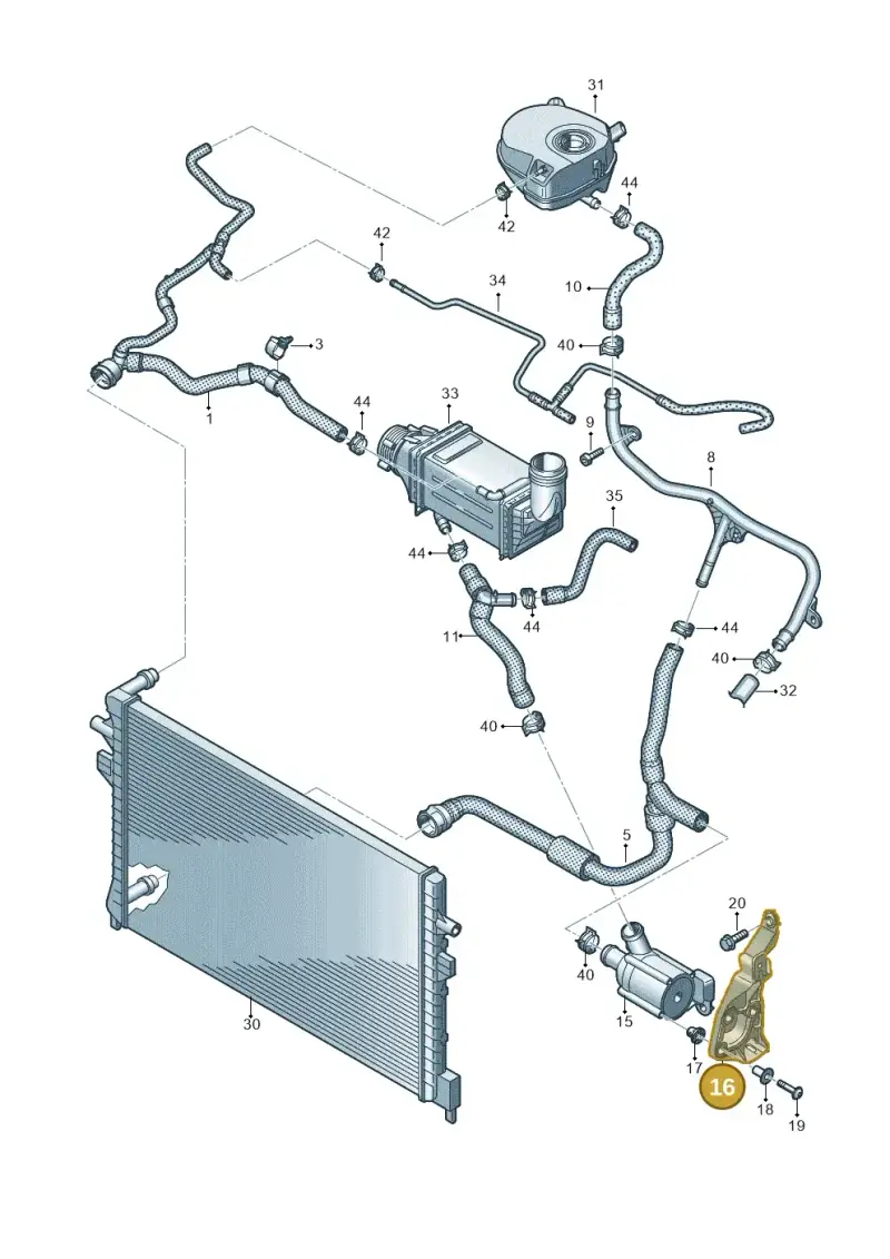 5WA121093F — SEAT Leon style (2019-) diagram 803121162, position 16