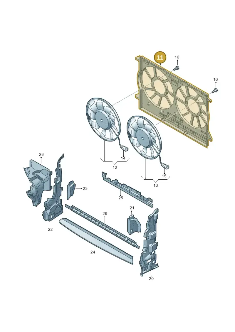 5WA121205 — SEAT Formentor TSI CUPRA (2020-) diagram 438121930, position 11