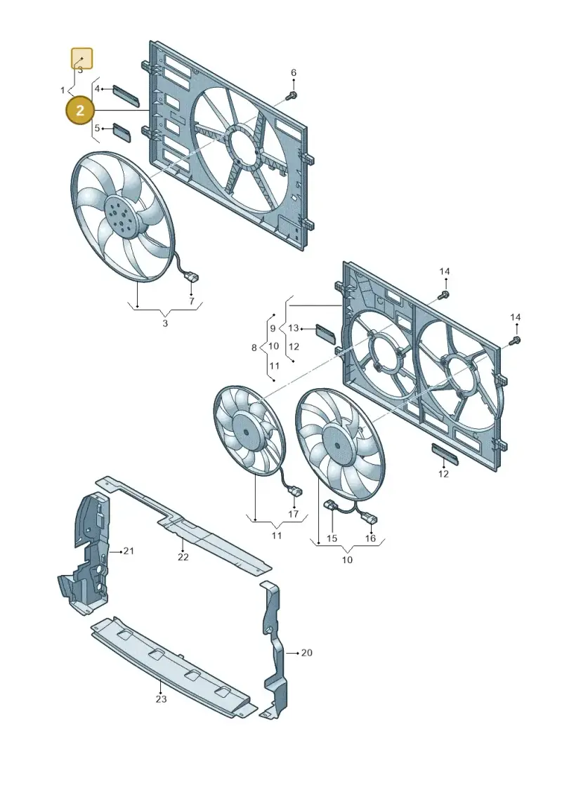 5WA121205 — SEAT Formentor TSI CUPRA (2020-) diagram 597121900, position 2