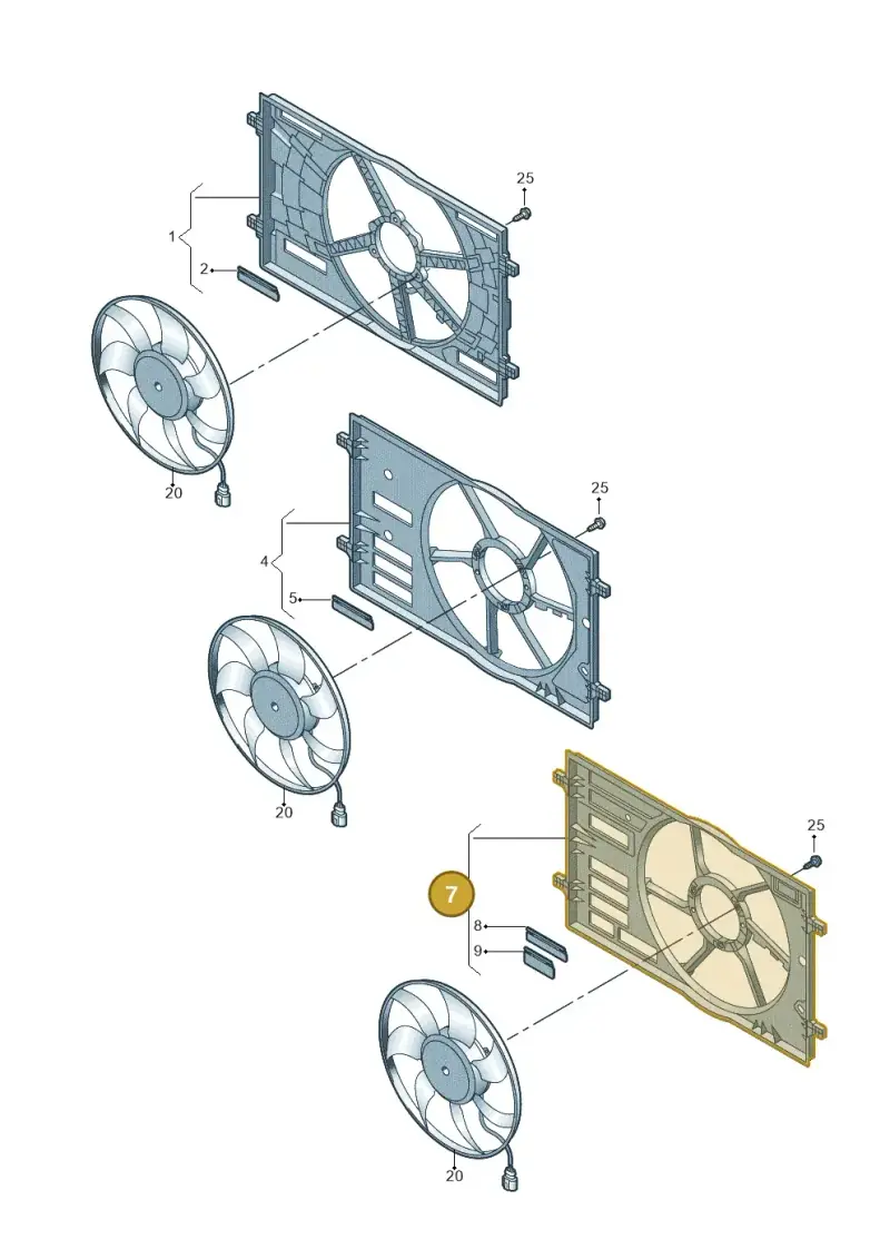 5WA121205 — SEAT Leon style (2019-) diagram 869121910, position 7