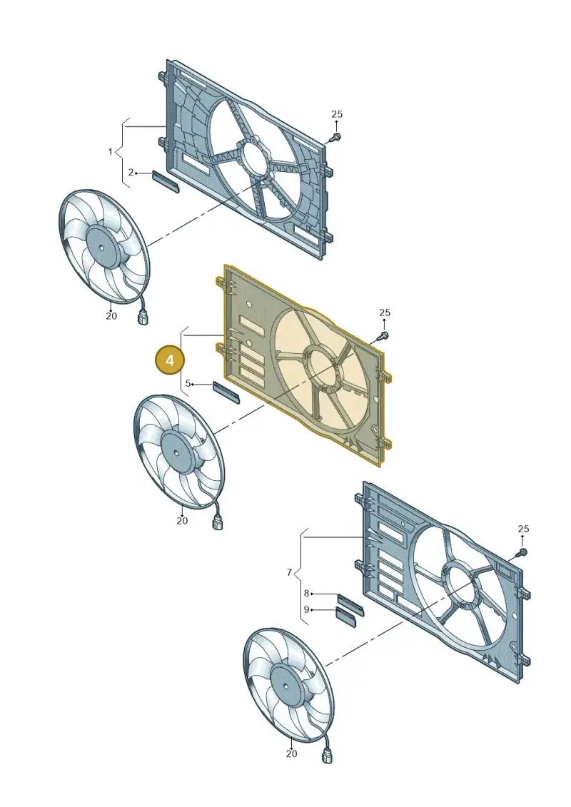 5WA121205E — SEAT Leon style (2019-) diagram 869121910, position 4