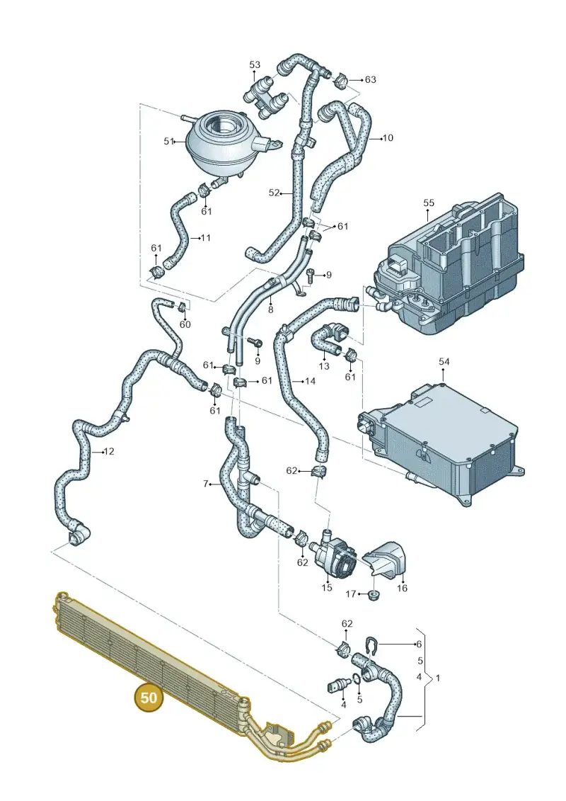 5WA121251J — SEAT Formentor TSI CUPRA (2020-) diagram 596121125, position 50