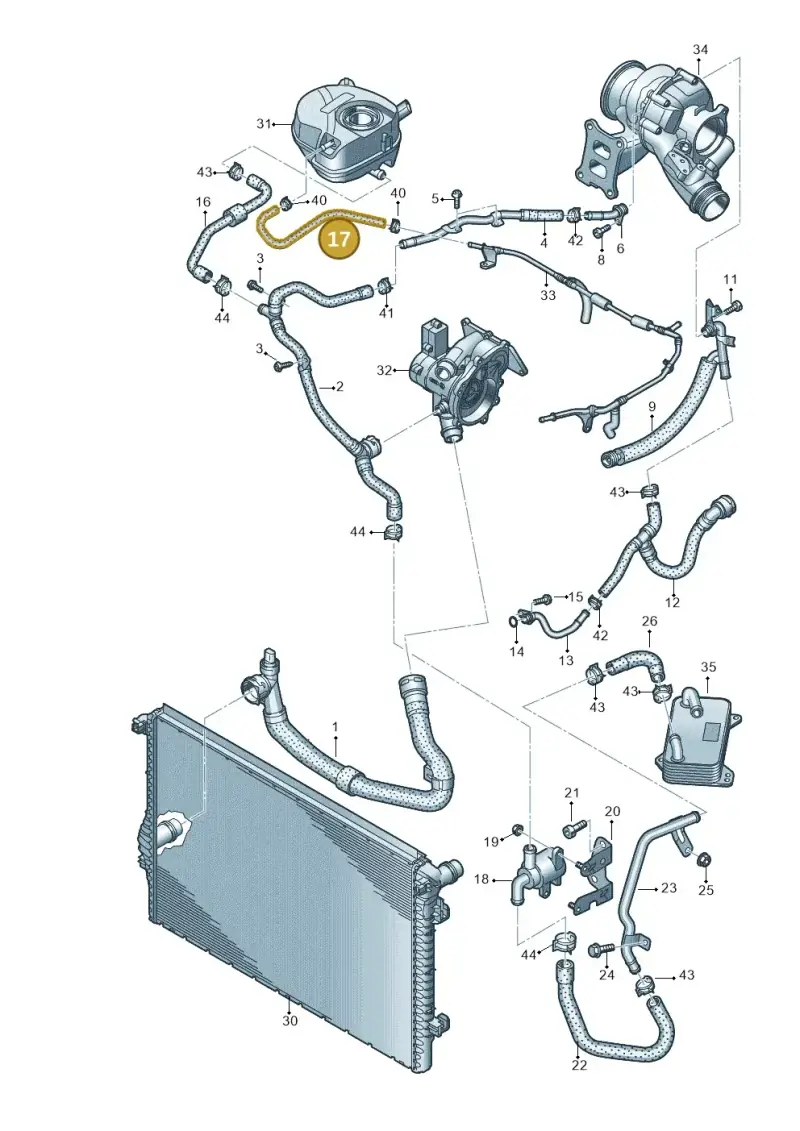 5WA121447 — SEAT Tarraco FR (2018-2024) diagram 850121122, position 17