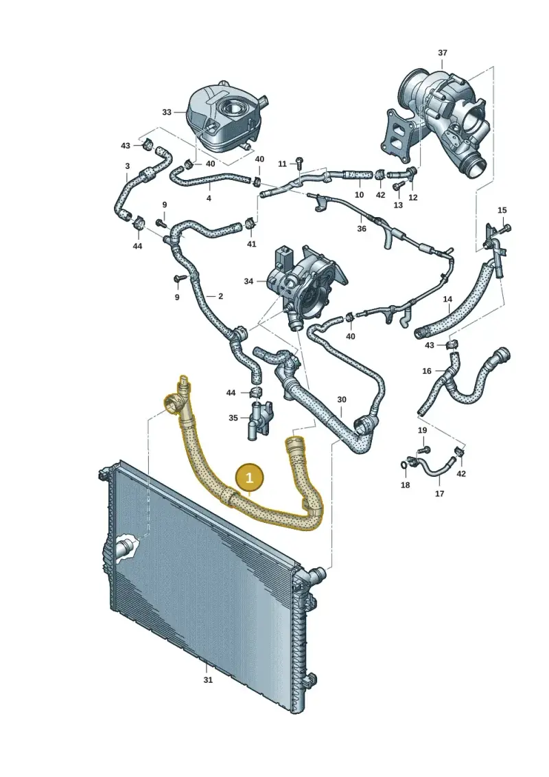 5WA122051AD — SEAT Formentor TSI CUPRA (2020-) diagram 5h0121400, position 1