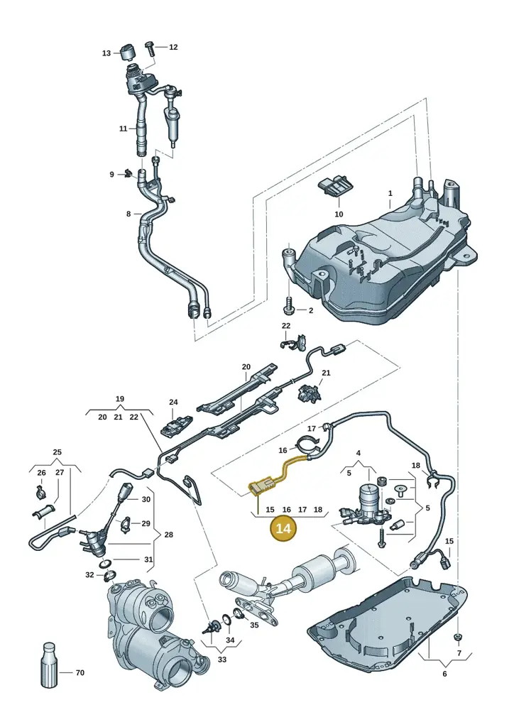 5WA131962E — SEAT Formentor TSI CUPRA (2020-) diagram 5h0253104, position 14