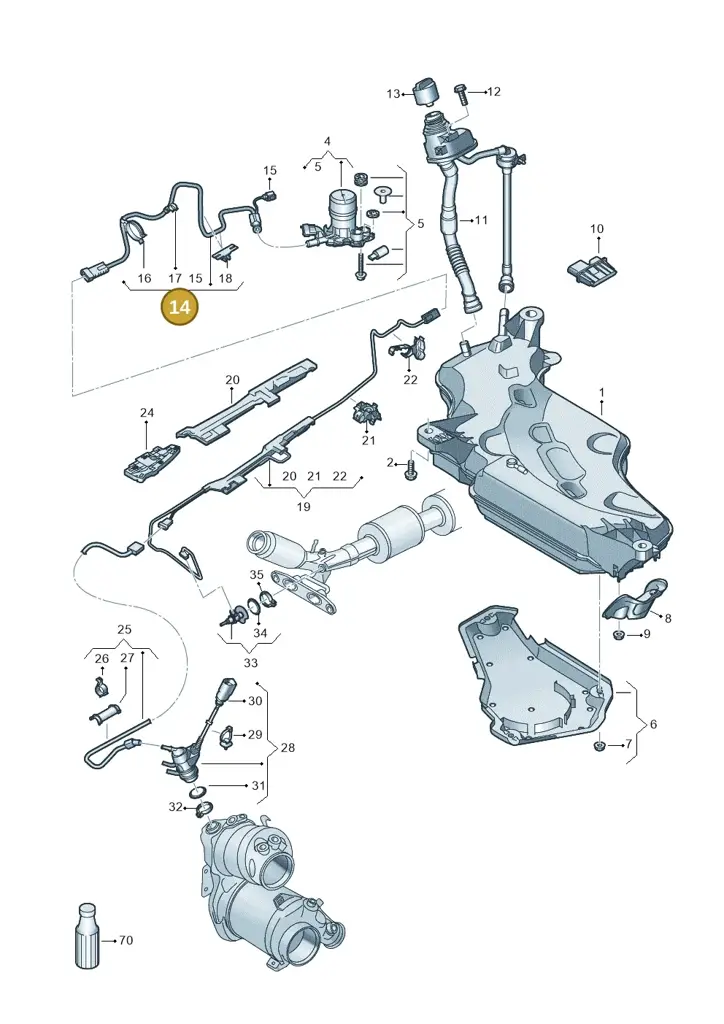 5WA131983F — SEAT Leon style (2019-) diagram 5h0253102, position 14