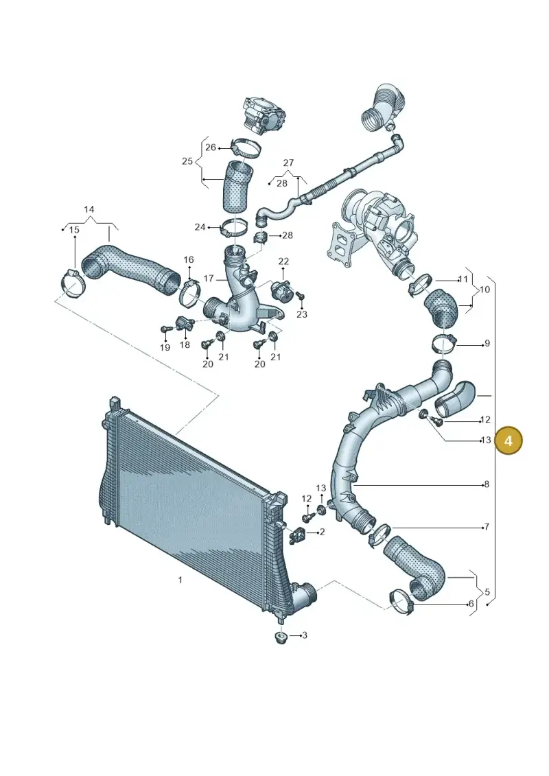 5WA145762E — SEAT Leon style (2019-) diagram 884145660, position 4