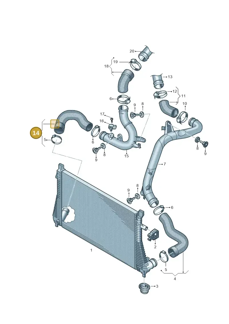 5WA145834 — SEAT Formentor TSI CUPRA (2020-) diagram 746145780, position 14