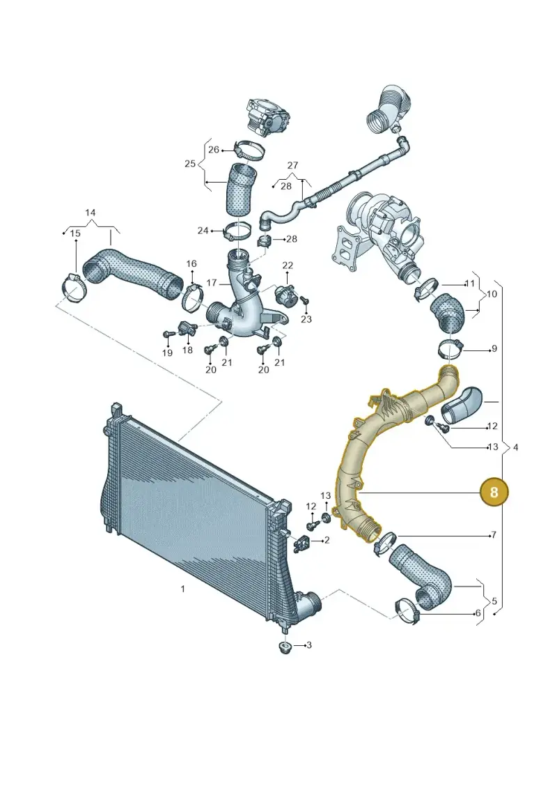 5WA145840D — SEAT Leon style (2019-) diagram 884145660, position 8
