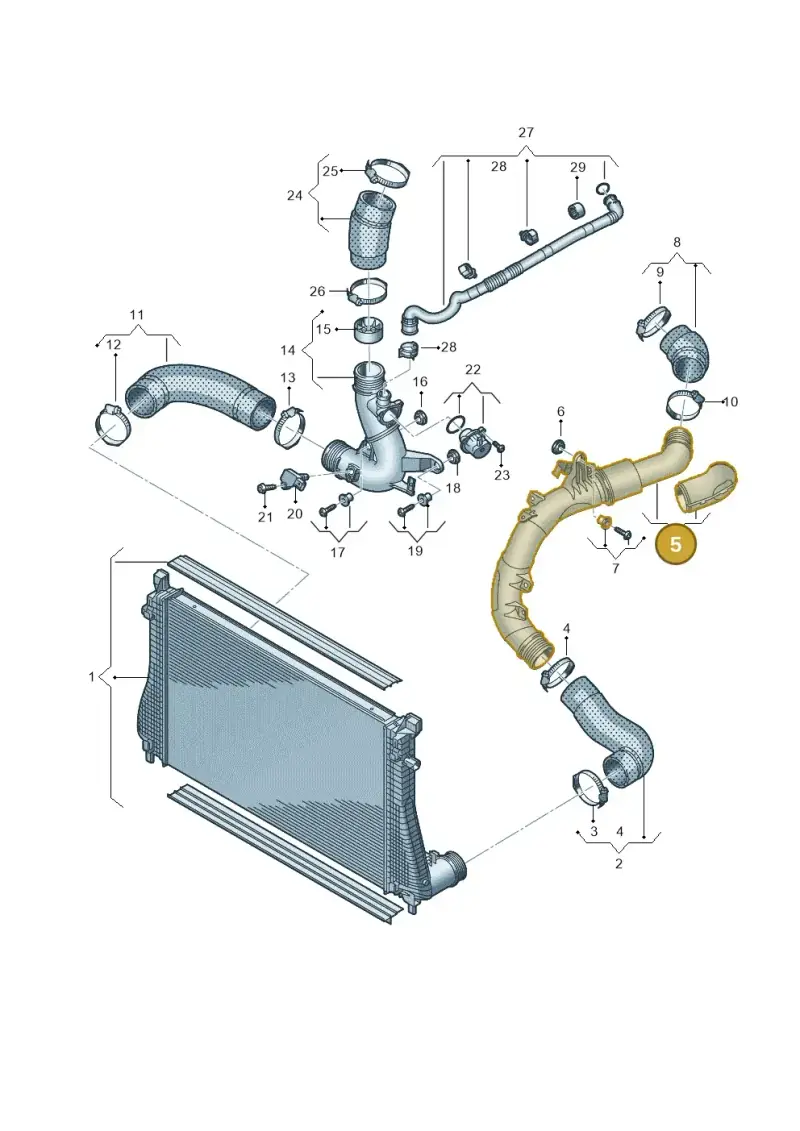 5WA145840D — SEAT Formentor TSI CUPRA (2020-) diagram 596145470, position 5