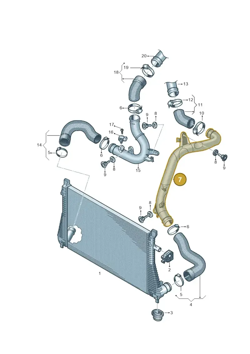 5WA145840E — SEAT Formentor TSI CUPRA (2020-) diagram 746145780, position 7