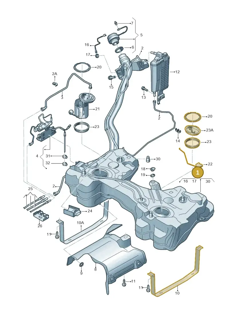 5WA201055H — SEAT Leon style (2019-) diagram 5h0201042, position 1