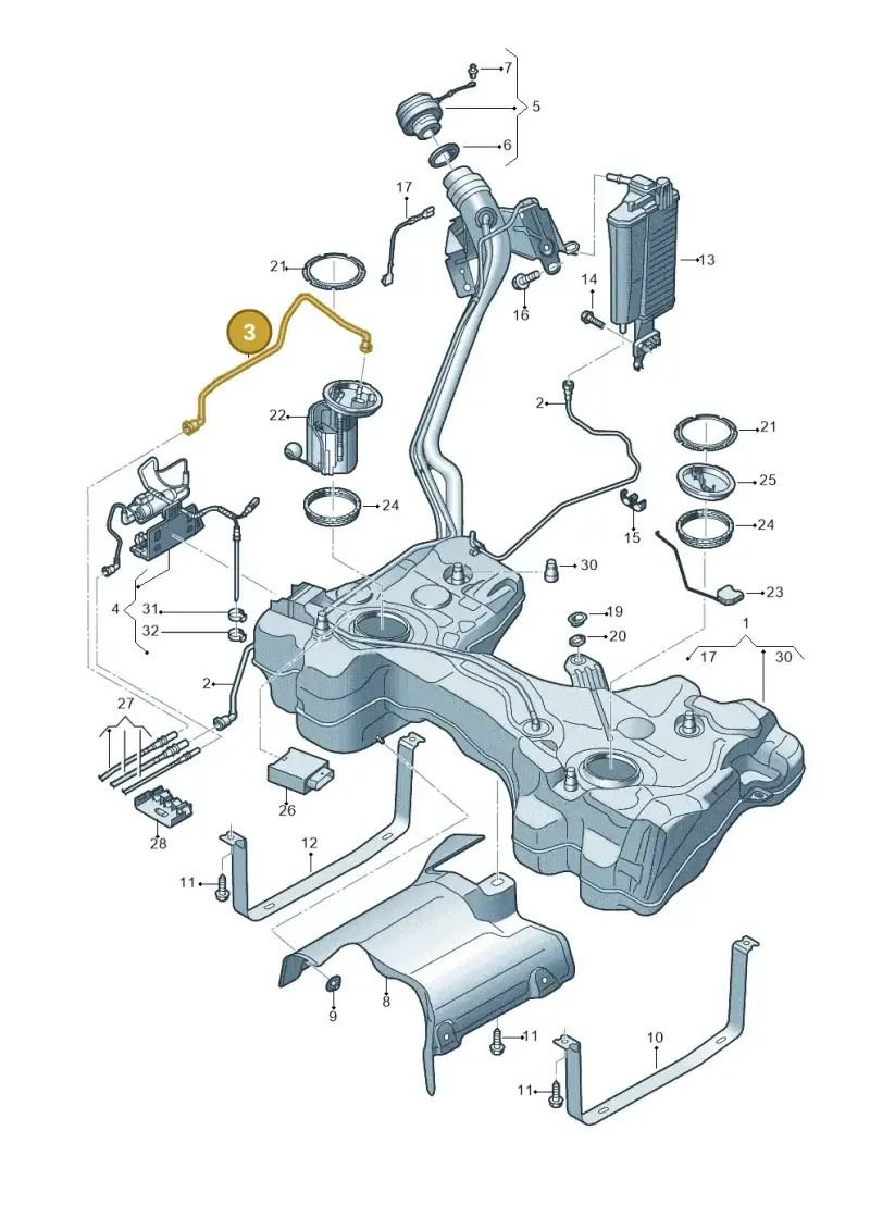 5WA201293E — SEAT Formentor TSI CUPRA (2020-) diagram 813201049, position 3