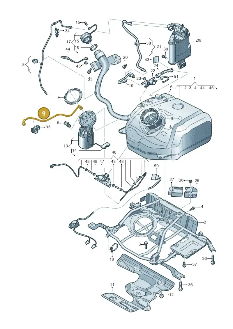 5WA201293M — SEAT Formentor TSI CUPRA (2020-) diagram 596201040, position 9