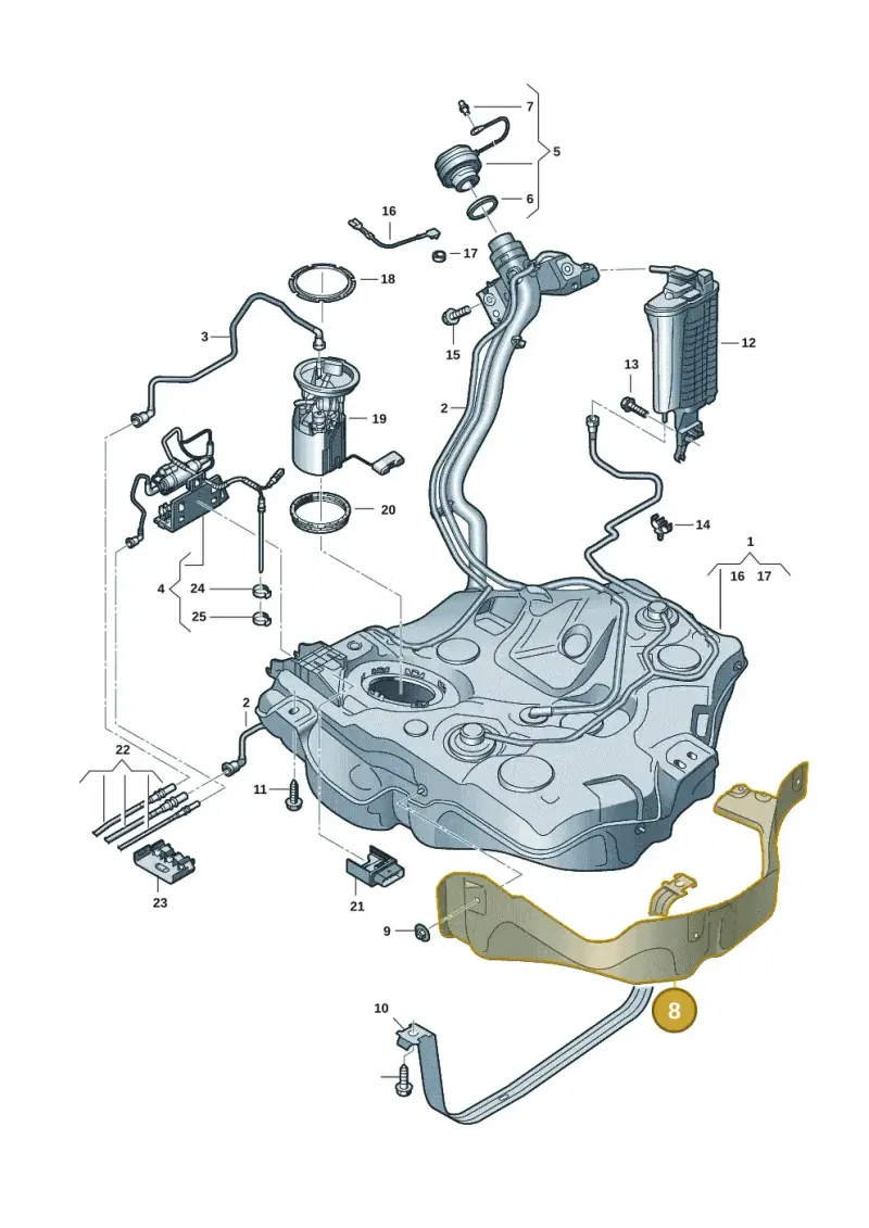 5WA201307E — SEAT Formentor TSI CUPRA (2020-) diagram 827201037, position 8