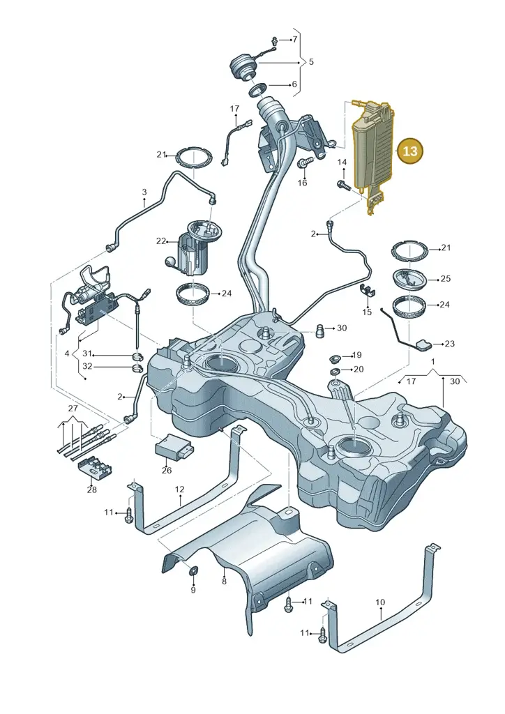 5WA201801 — SEAT Formentor TSI CUPRA (2020-) diagram 813201049, position 13