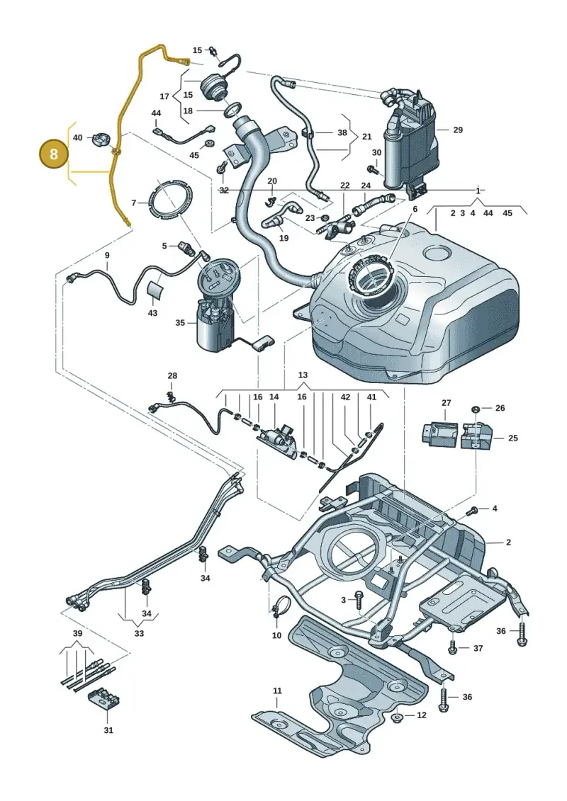 5WA201931D — SEAT Leon style (2019-) diagram 5h0201050, position 8