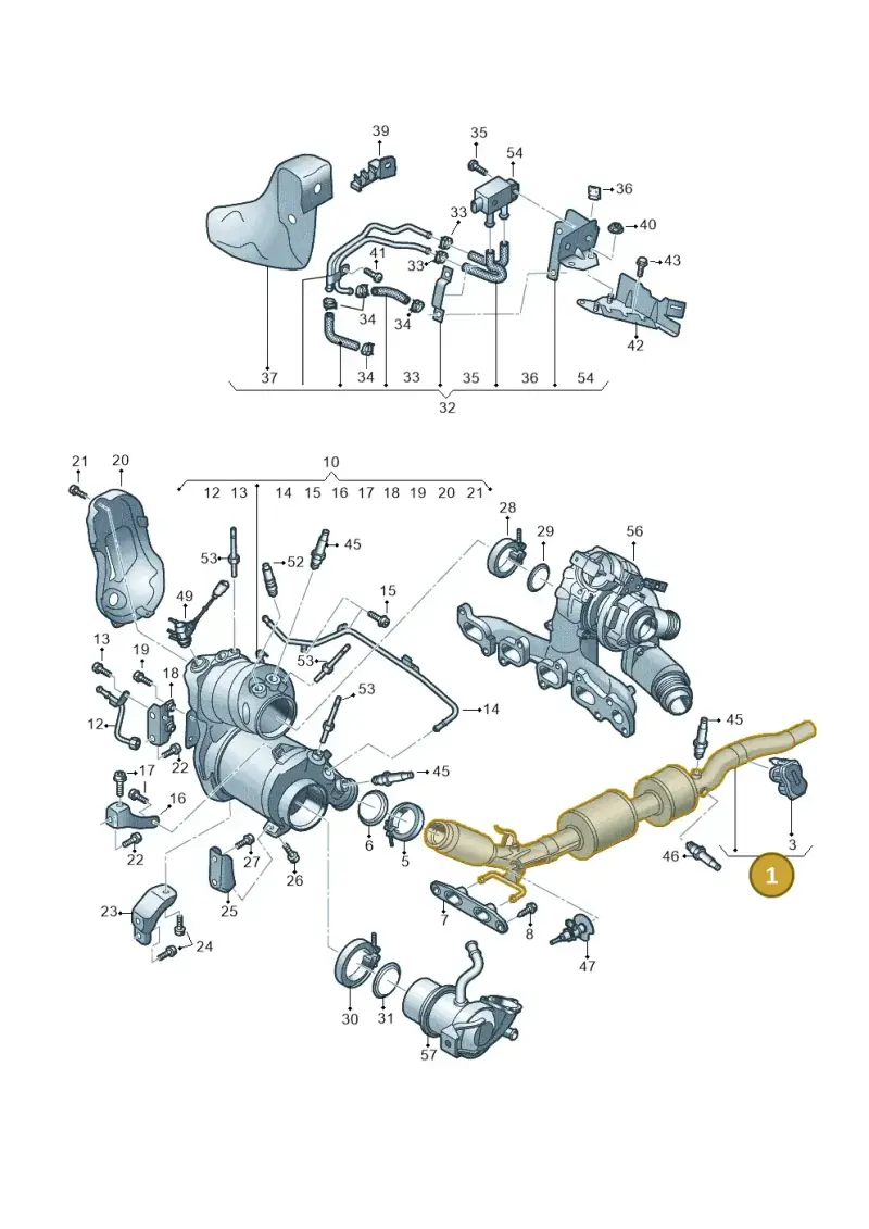 5WA254301A — Audi Q2 (2016-2025) diagram 803253075, position 1