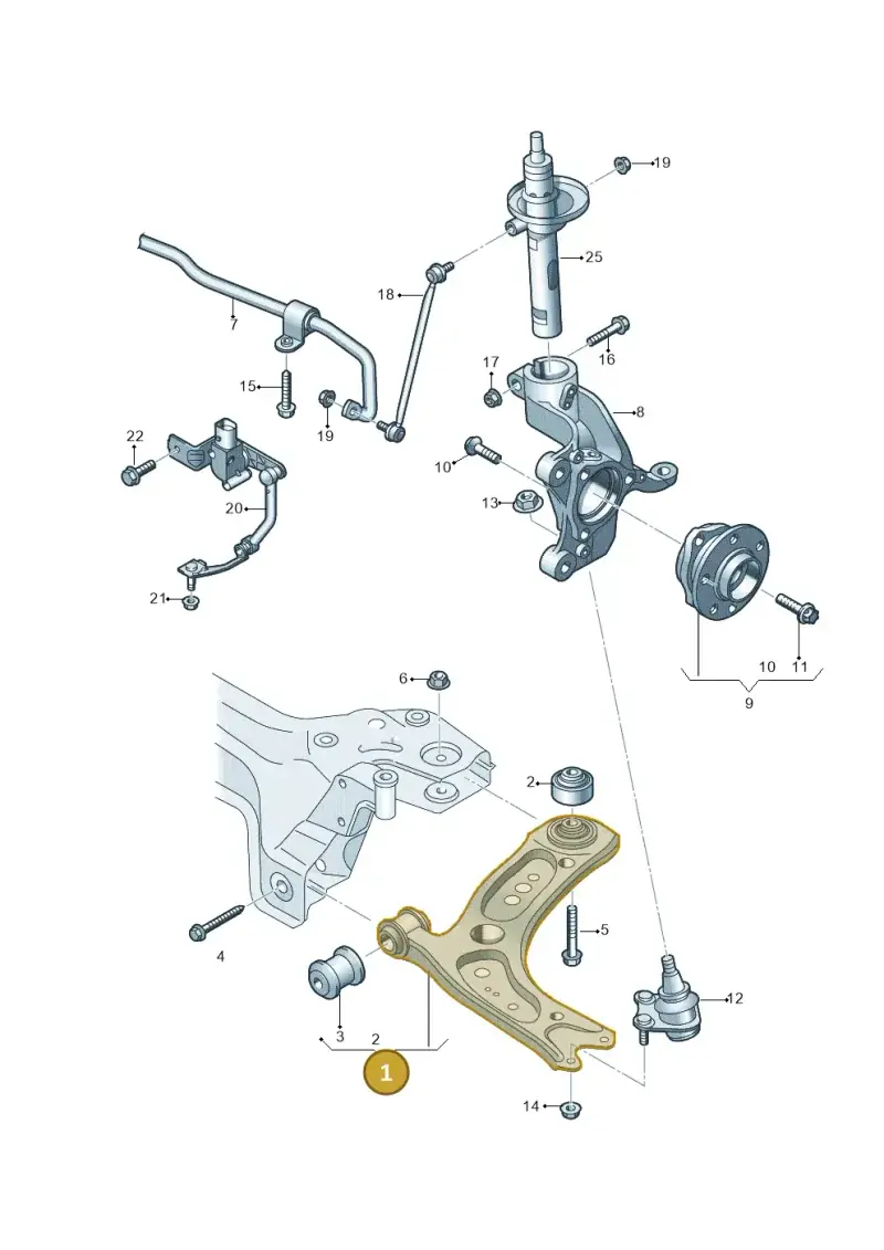5WA407152 — SEAT Leon ST Stylance (2016-2020) diagram 746407000, position 1