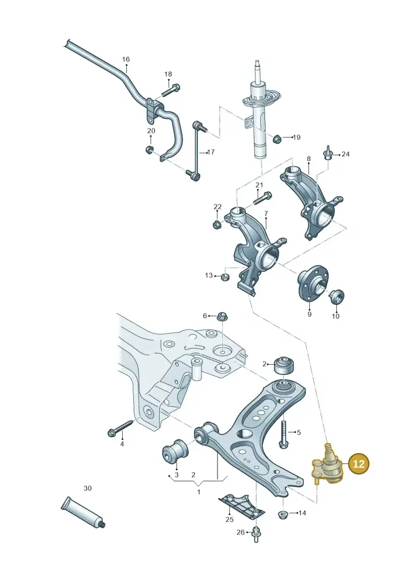 5WA407366 — SEAT Arona FR (2017-) diagram 837407000, position 12