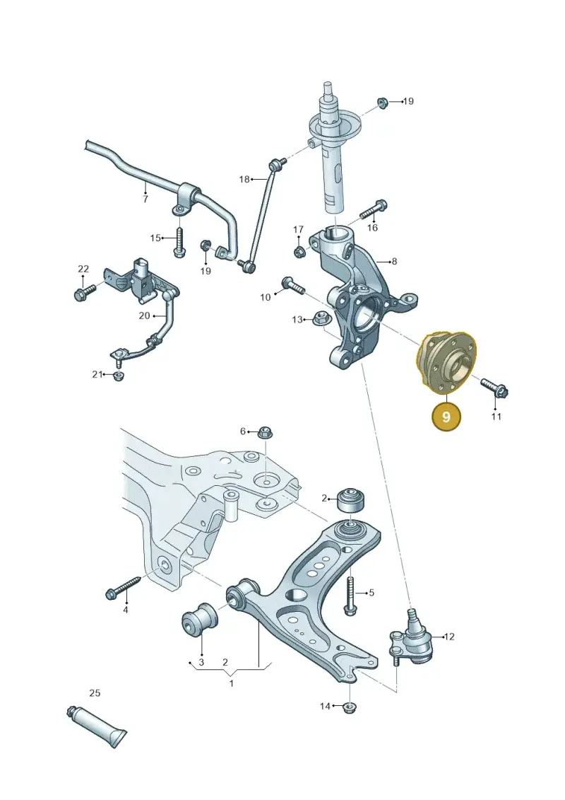5WA407621B — SEAT Tarraco FR (2018-2024) diagram 827407000, position 9