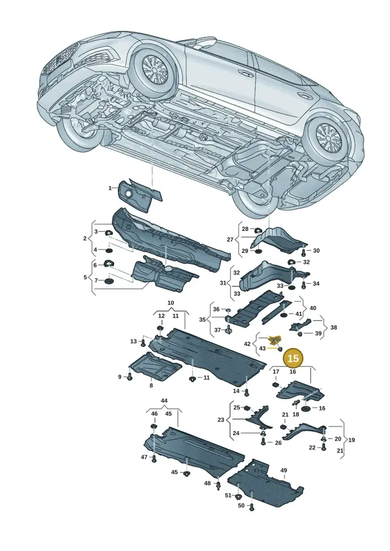 5WA825101 — SEAT Leon style (2019-) diagram 5fn825010, position 15