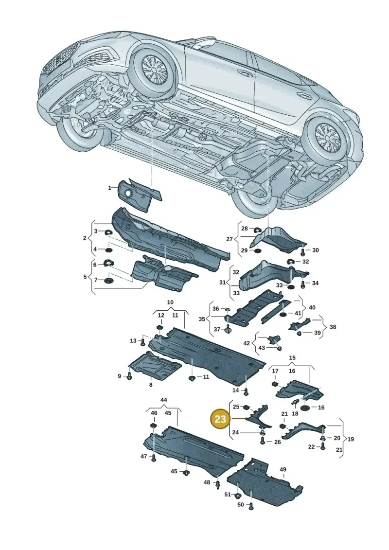 5WA825102A — SEAT Leon style (2019-) diagram 5fn825010, position 23