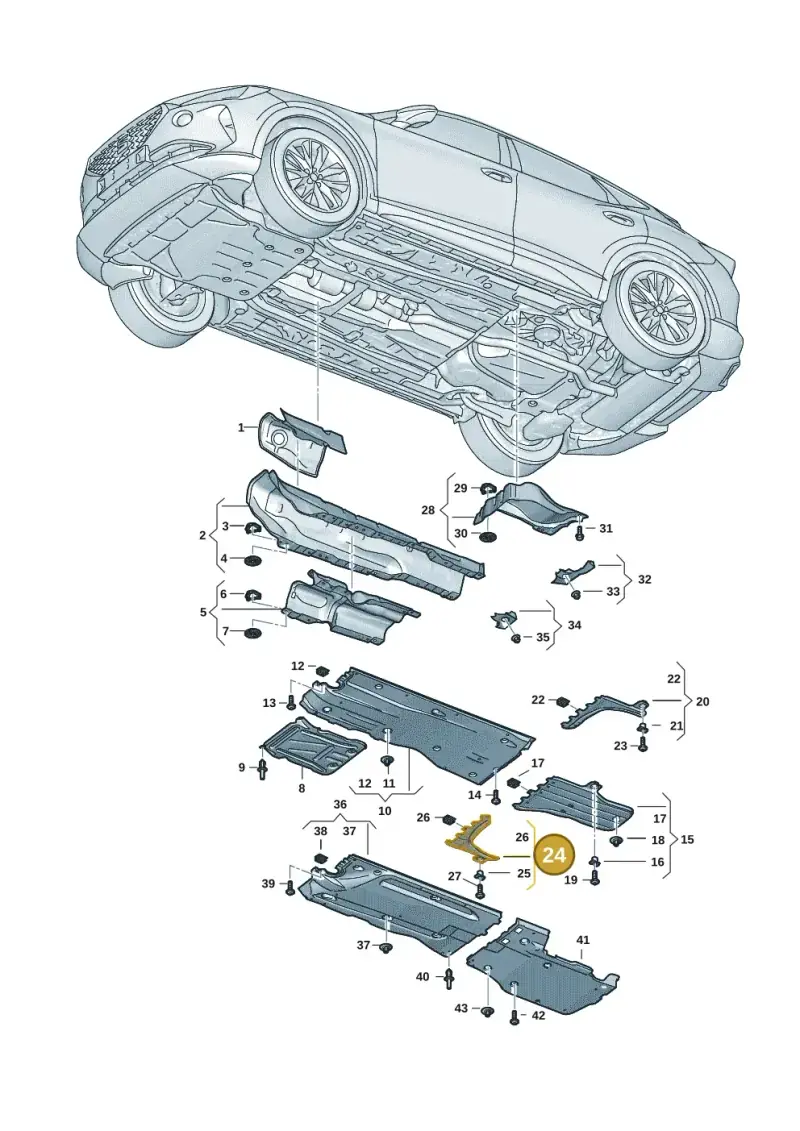5WA825102A — SEAT Formentor TSI CUPRA (2020-) diagram 5ff825010, position 24