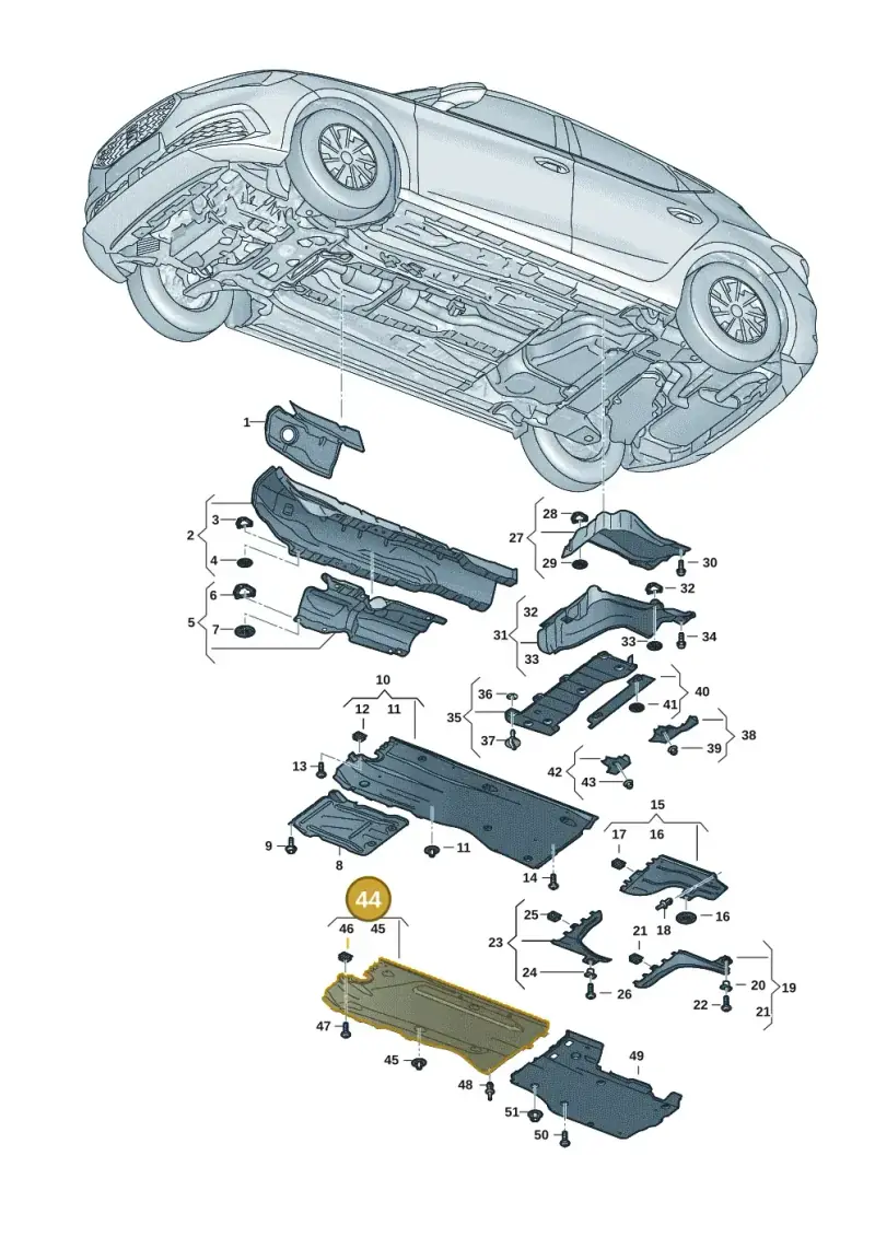 5WA825202G — SEAT Leon (2019-) diagram 5fn825010, position 44