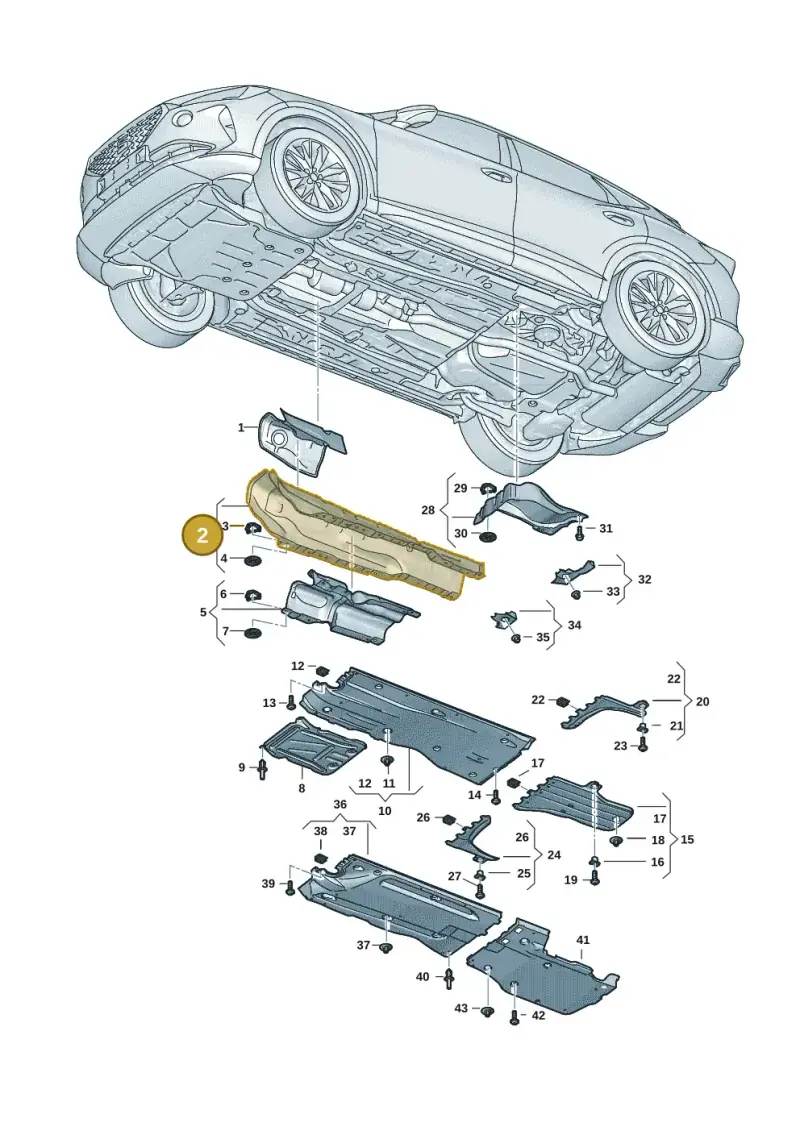 5WA825661 — SEAT CUPRA Formentor (2020-) diagram 5ff825010, position 2