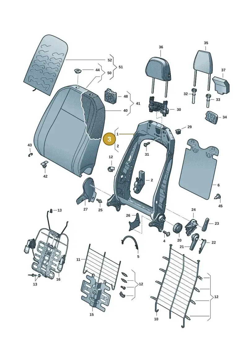 5WA881046F — Skoda Octavia (2019-2022) diagram 5h0881500, position 3