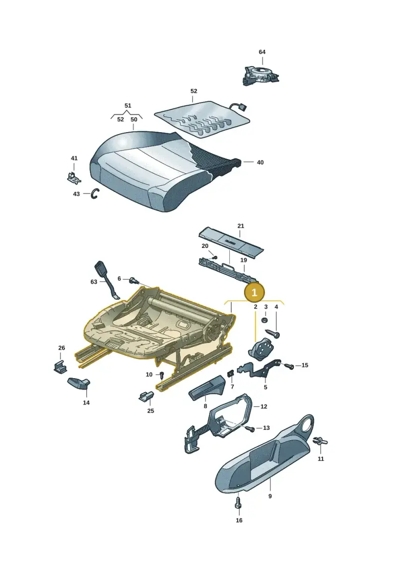 5WA881105D — SEAT EBoost CUPRA (2021-) diagram 10a881000, position 1